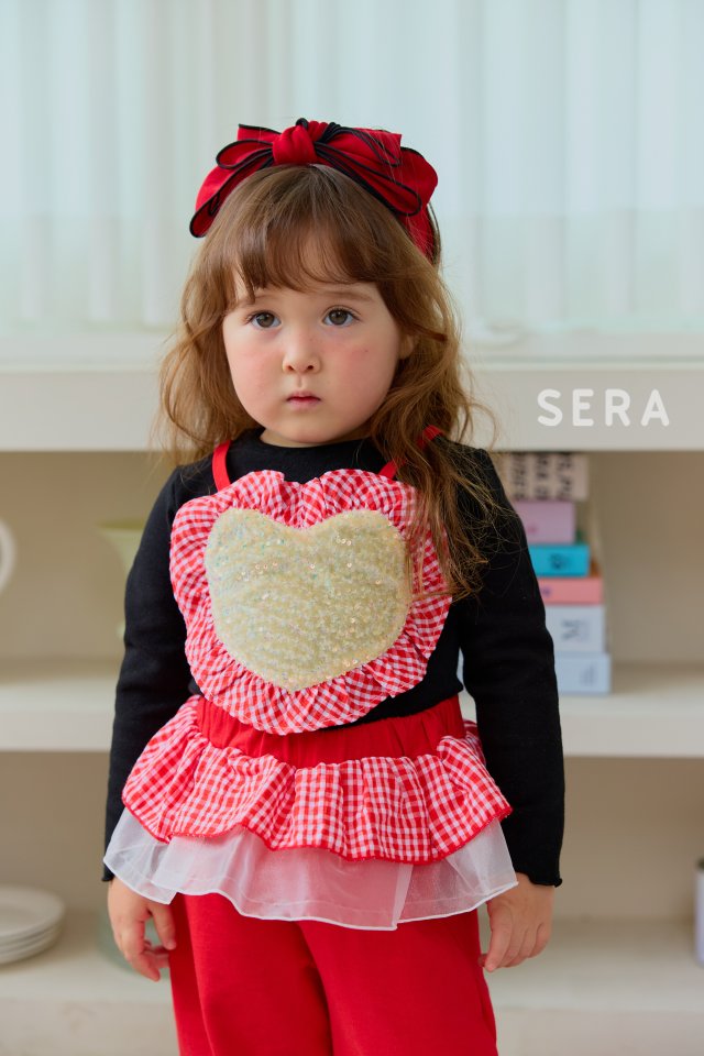 Sera - Korean Children Fashion - #childrensboutique - Heart Rib Tee - 6