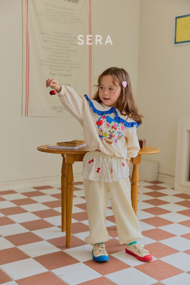 Sera - Korean Children Fashion - #designkidswear - Mini Ribbon Waffle Pants - 5