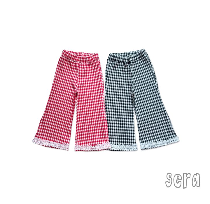 Sera - Korean Children Fashion - #discoveringself - Check Bootcut Pants - 11