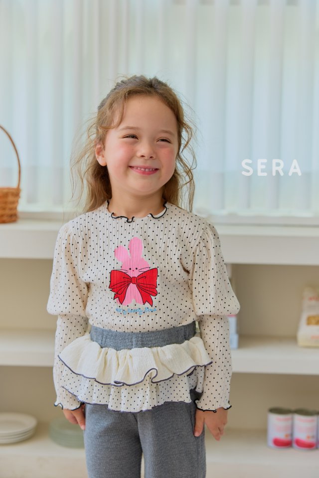 Sera - Korean Children Fashion - #discoveringself - Fluffy Bunny Rib Tee - 9