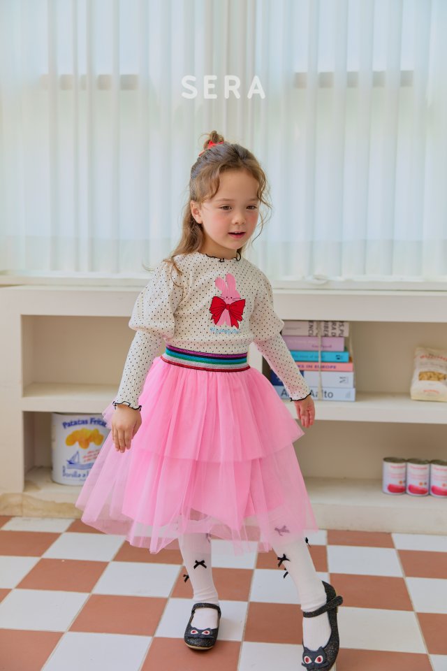 Sera - Korean Children Fashion - #fashionkids - Fluffy Bunny Rib Tee - 10