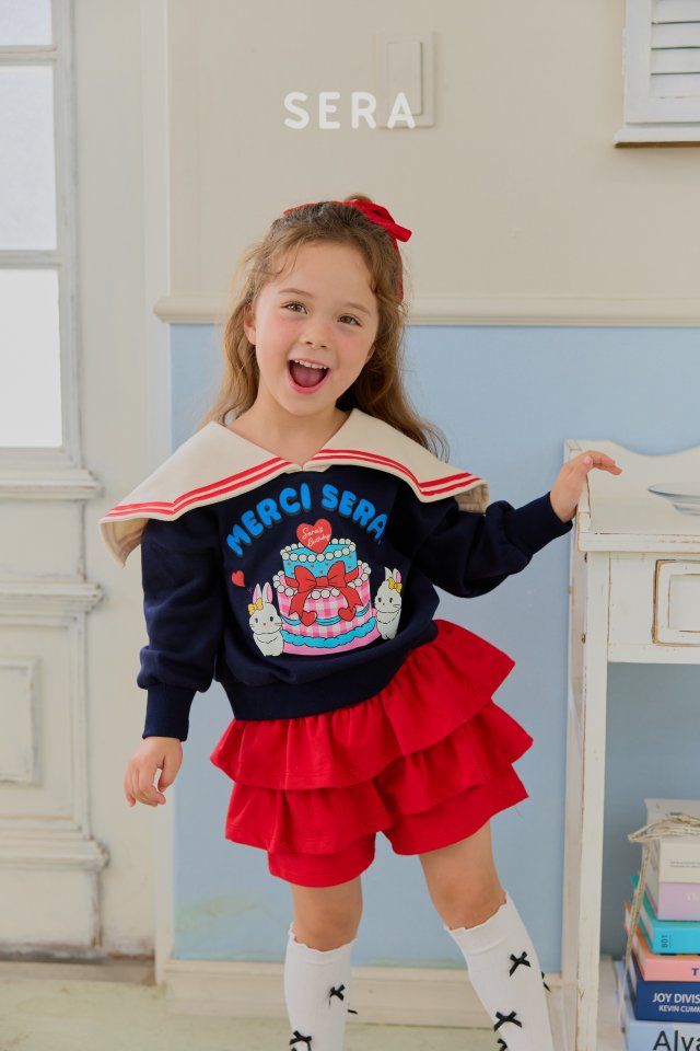 Sera - Korean Children Fashion - #fashionkids - Sailor Cake Sweatshirt - 6