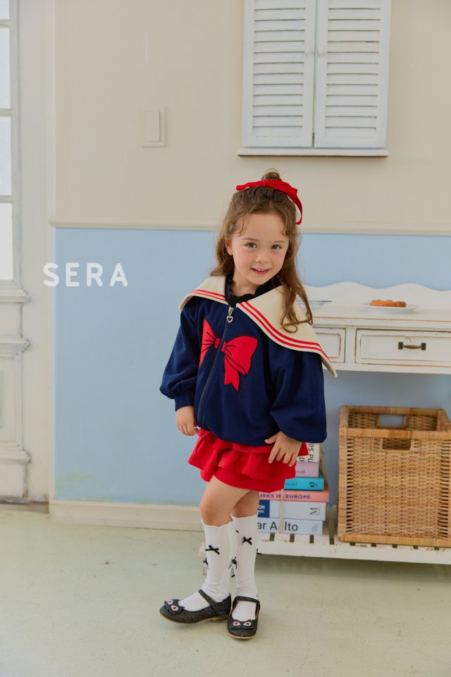 Sera - Korean Children Fashion - #discoveringself - Ribbon Zip-up Sailor - 4