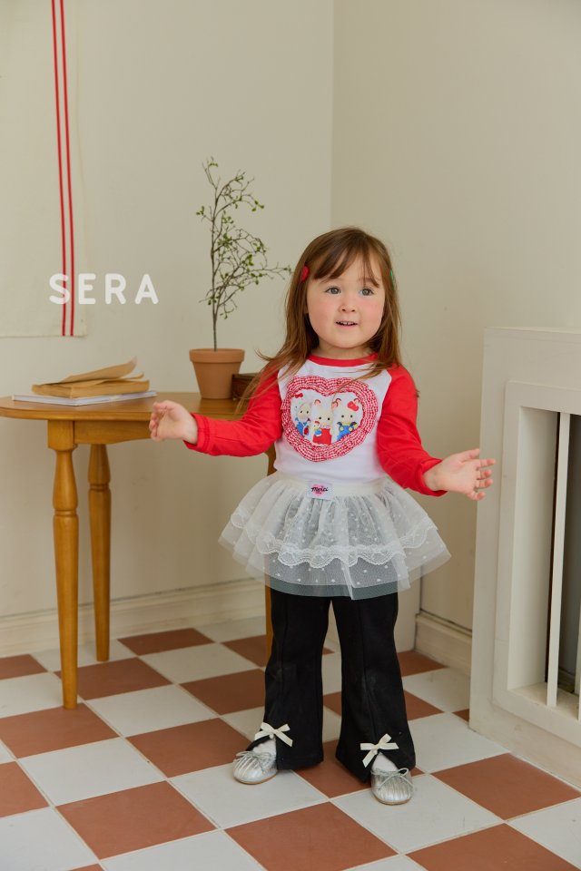 Sera - Korean Children Fashion - #fashionkids - Pearl Ribbon Bootcut Pants - 3