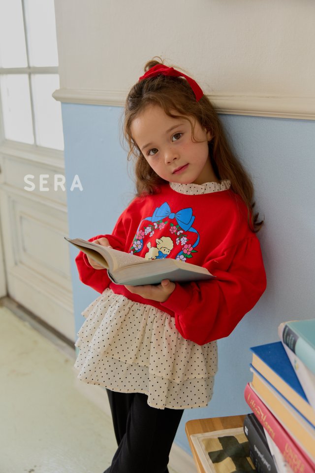 Sera - Korean Children Fashion - #fashionkids - Double Dot Layered Long Sweatshirt