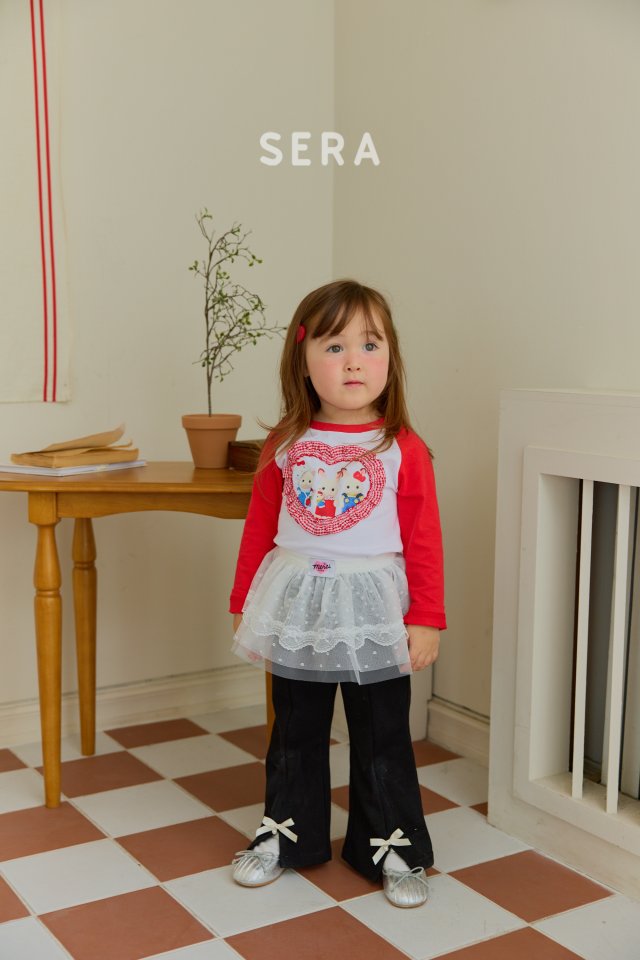 Sera - Korean Children Fashion - #fashionkids - Pearl Ribbon Bootcut Pants - 4