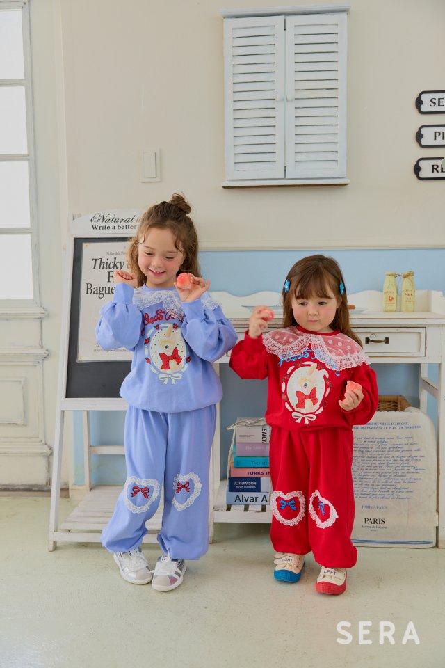 Sera - Korean Children Fashion - #kidsshorts - Rose Rabbit Sweatshirt