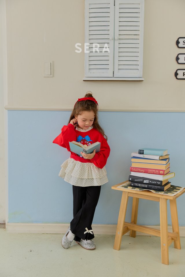 Sera - Korean Children Fashion - #kidsstore - Double Dot Layered Long Sweatshirt - 3