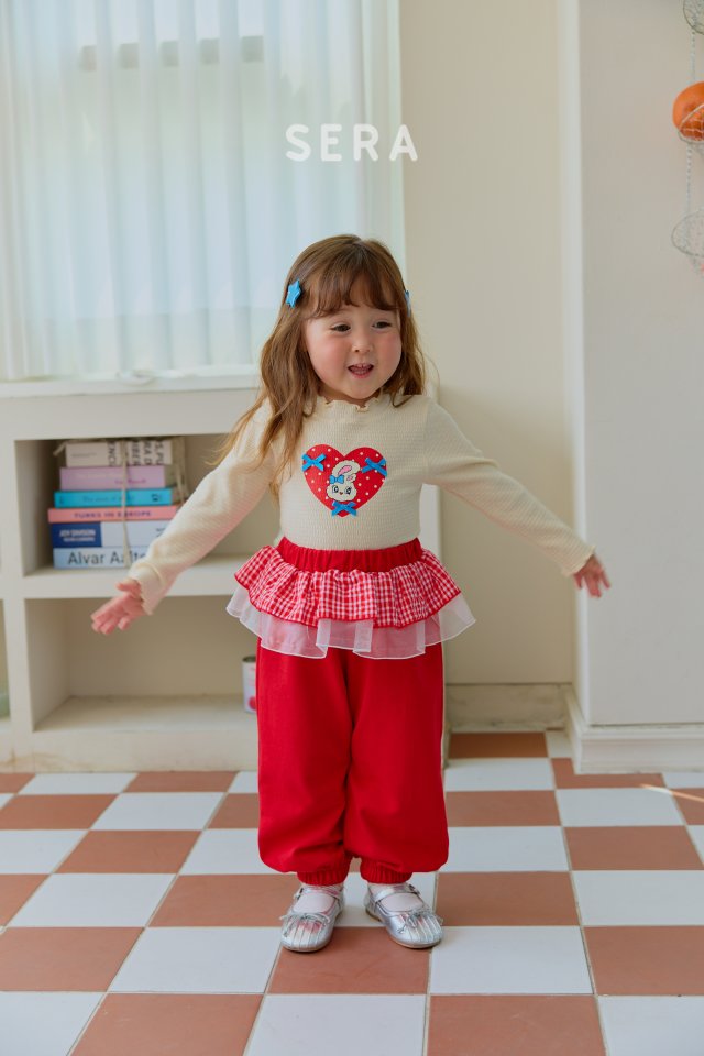 Sera - Korean Children Fashion - #kidsstore - Dot Heart Rib Tee - 10
