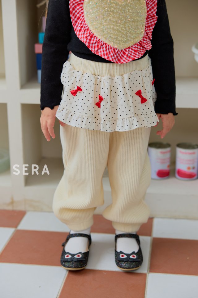 Sera - Korean Children Fashion - #kidzfashiontrend - Mini Ribbon Waffle Pants - 10