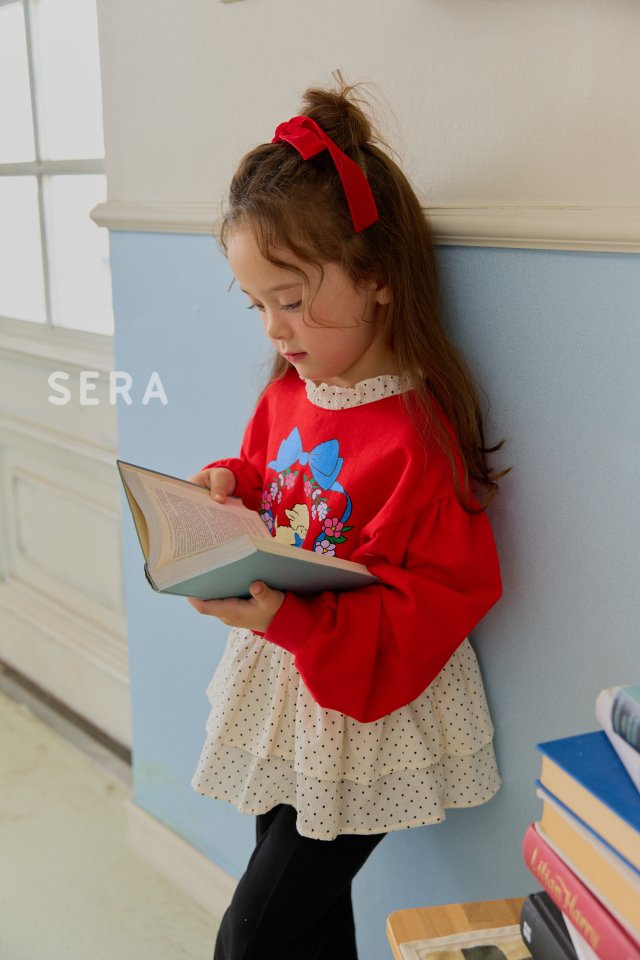 Sera - Korean Children Fashion - #kidsstore - Double Dot Layered Long Sweatshirt - 4