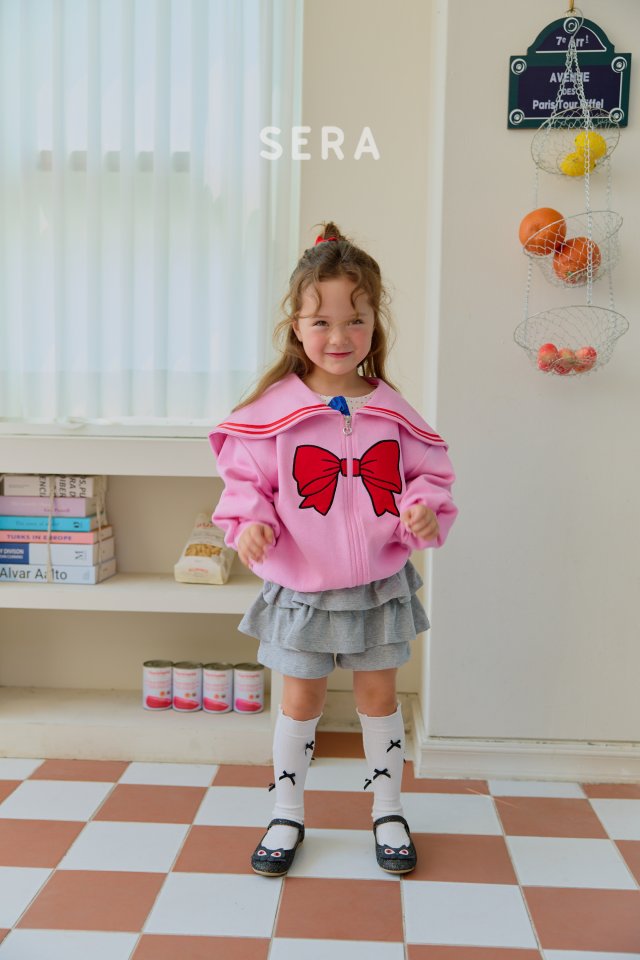 Sera - Korean Children Fashion - #littlefashionista - Ribbon Zip-up Sailor - 9