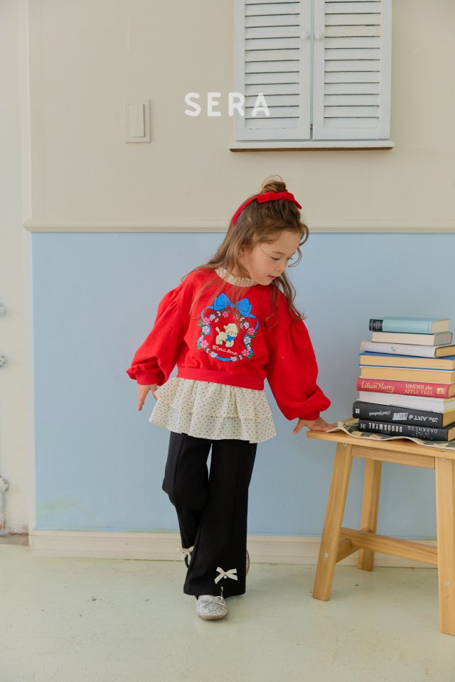Sera - Korean Children Fashion - #littlefashionista - Double Dot Layered Long Sweatshirt - 6