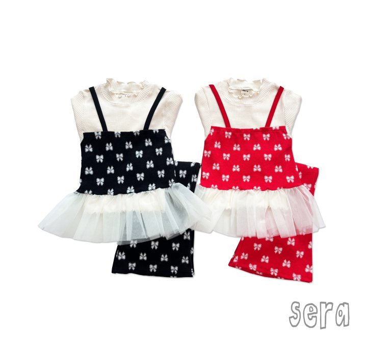 Sera - Korean Children Fashion - #littlefashionista - Ribbon Jacquard Set - 11