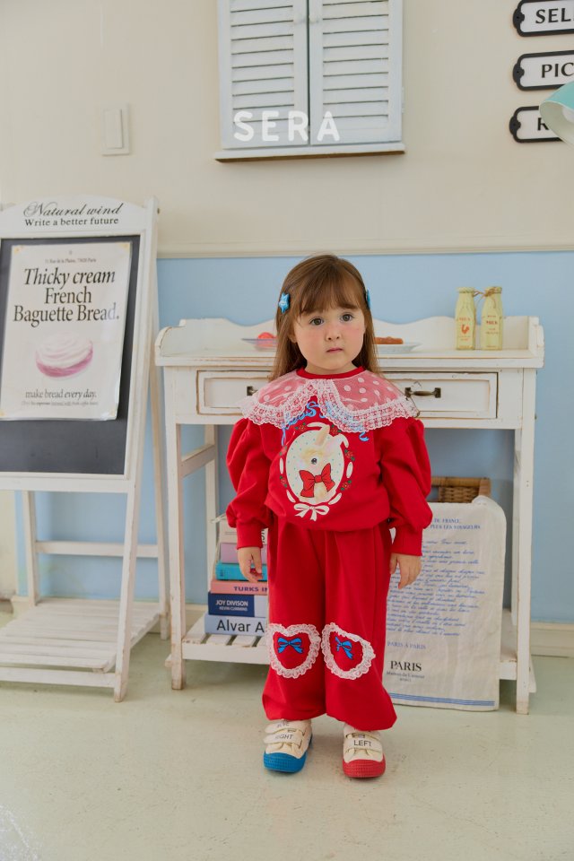 Sera - Korean Children Fashion - #littlefashionista - Knee Lace Heart Pants - 7