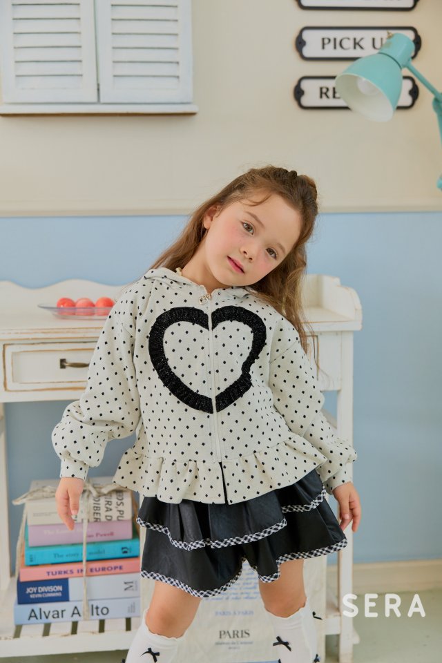 Sera - Korean Children Fashion - #magicofchildhood - Hood Heart Zip-up - 3