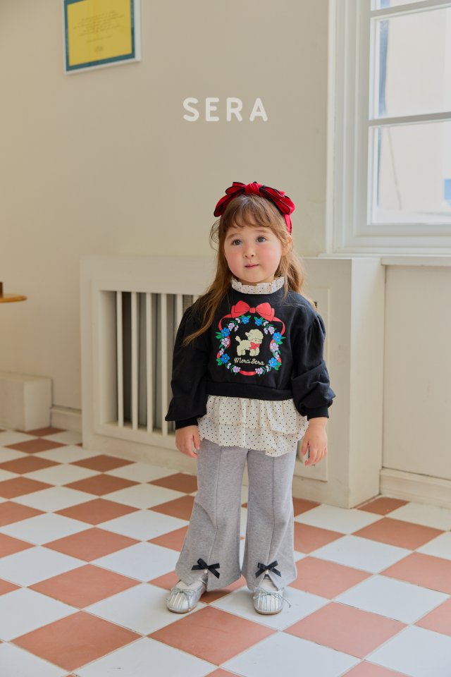 Sera - Korean Children Fashion - #magicofchildhood - Pearl Ribbon Bootcut Pants - 9