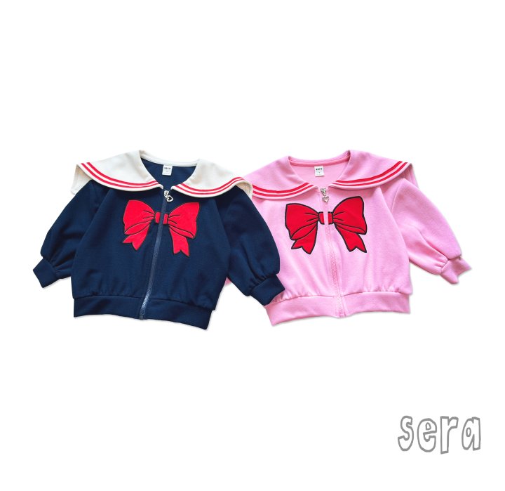 Sera - Korean Children Fashion - #minifashionista - Ribbon Zip-up Sailor - 11