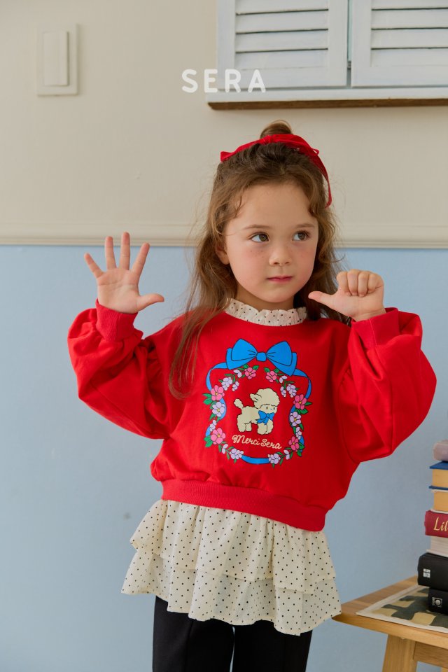 Sera - Korean Children Fashion - #minifashionista - Double Dot Layered Long Sweatshirt - 8