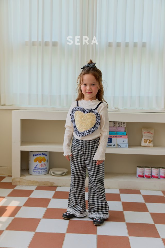 Sera - Korean Children Fashion - #minifashionista - Check Bootcut Pants - 4