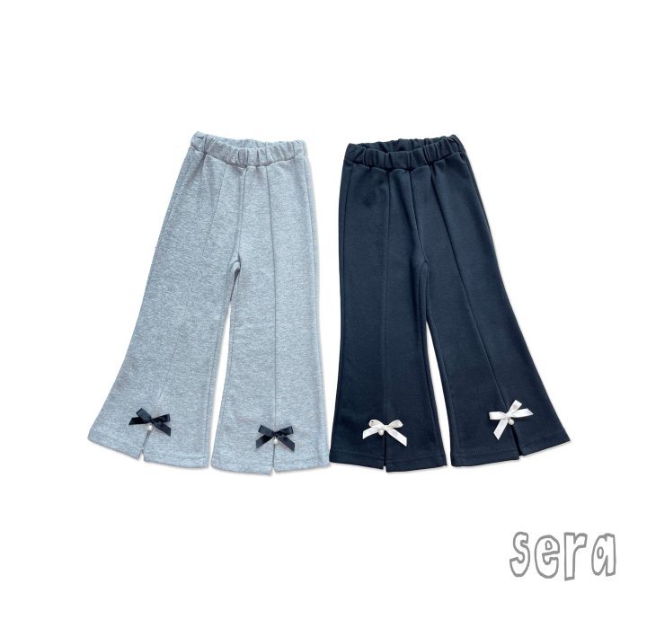 Sera - Korean Children Fashion - #prettylittlegirls - Pearl Ribbon Bootcut Pants - 11