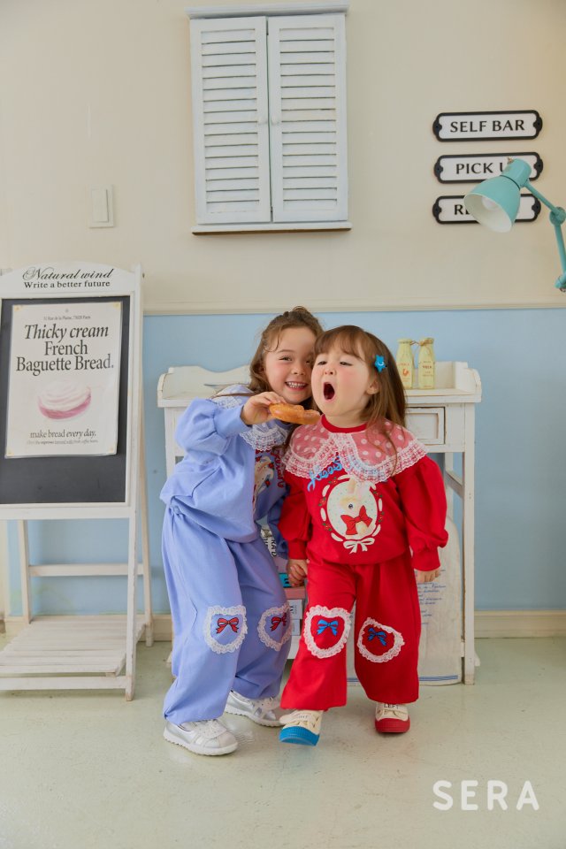 Sera - Korean Children Fashion - #prettylittlegirls - Rose Rabbit Sweatshirt - 8