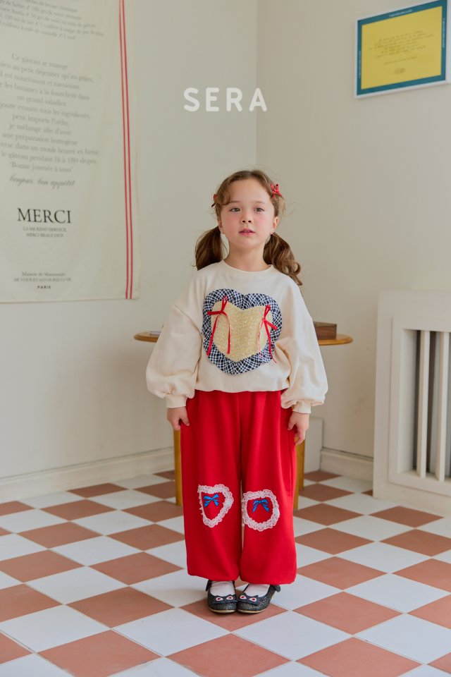 Sera - Korean Children Fashion - #prettylittlegirls - Knee Lace Heart Pants - 10