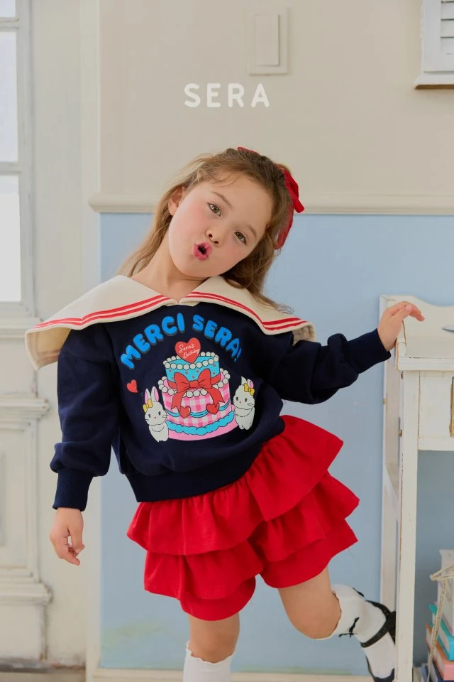 Sera - Korean Children Fashion - #stylishchildhood - Sailor Cake Sweatshirt