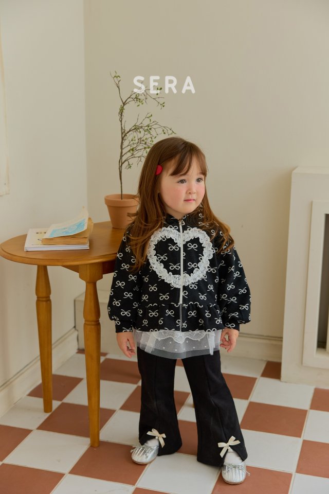 Sera - Korean Children Fashion - #todddlerfashion - Hood Heart Zip-up - 6
