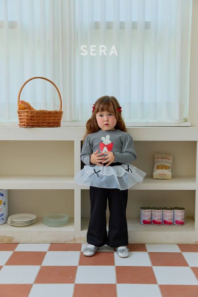 Sera - Korean Children Fashion - #todddlerfashion - Fluffy Bunny Rib Tee - 3