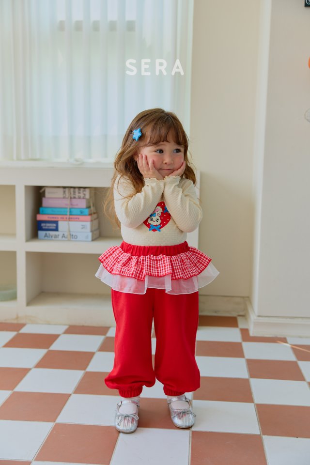 Sera - Korean Children Fashion - #todddlerfashion - Check Frill Pants