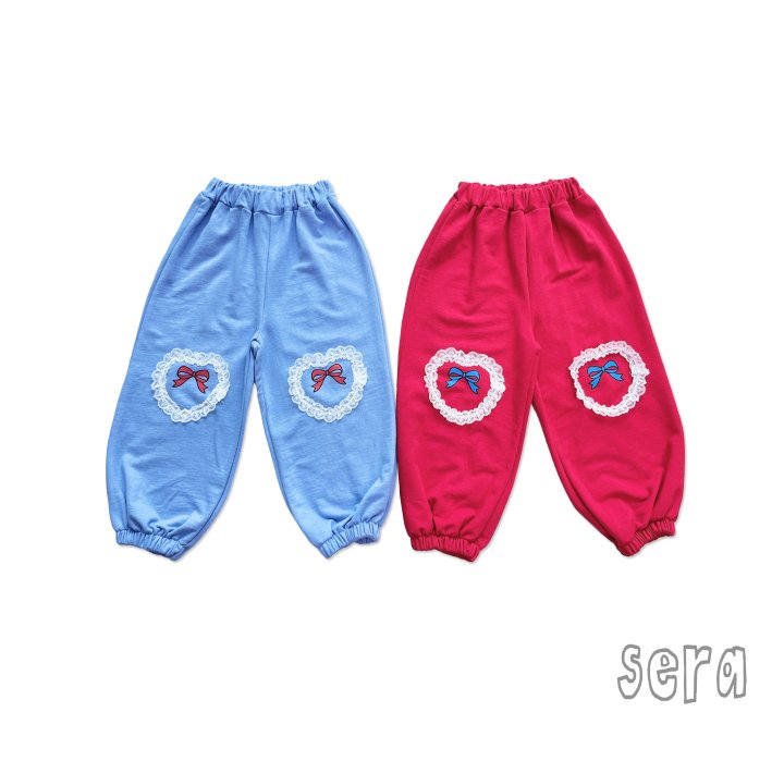 Sera - Korean Children Fashion - #todddlerfashion - Knee Lace Heart Pants - 11