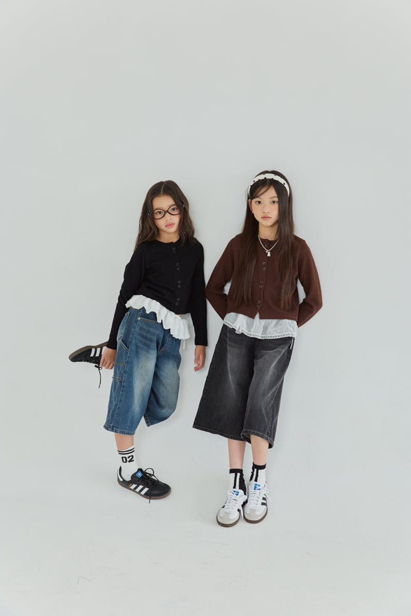 Sm2 - Korean Children Fashion - #kidzfashiontrend - P02 Bermuda Denim Pants - 4