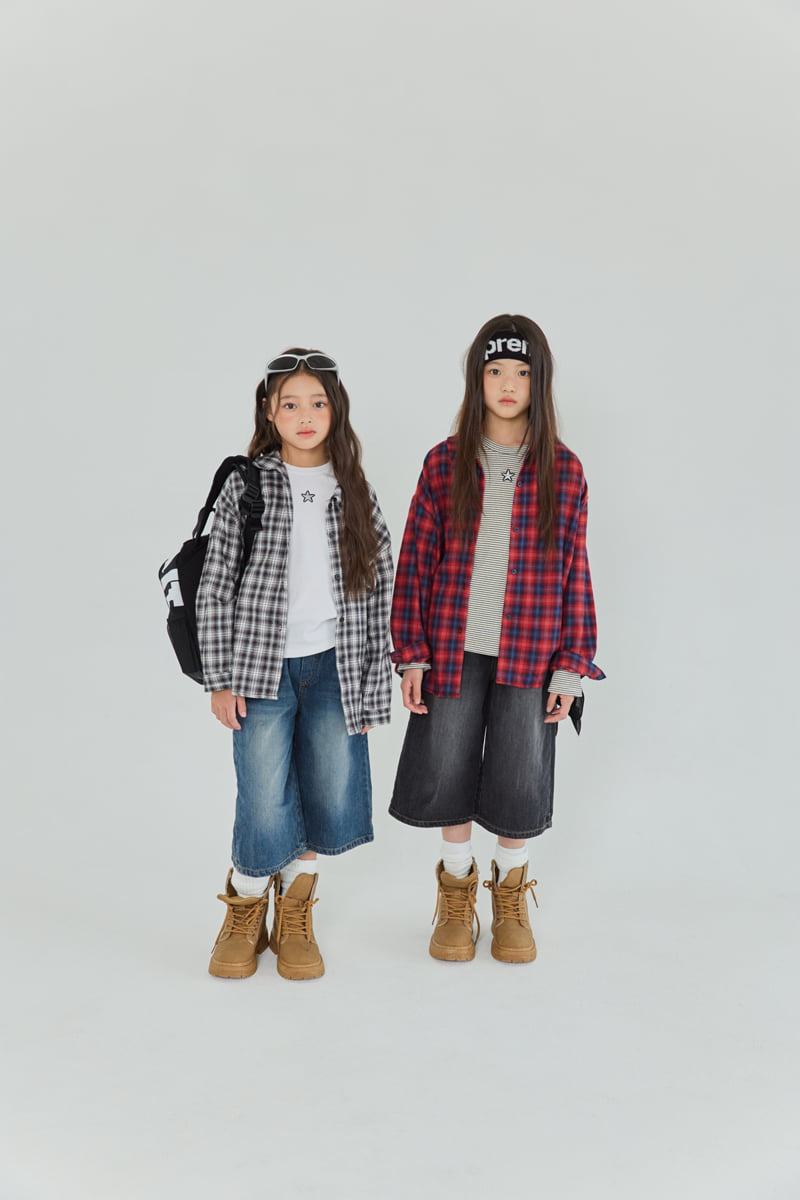 Sm2 - Korean Children Fashion - #Kfashion4kids - H02 Check Shirt - 3