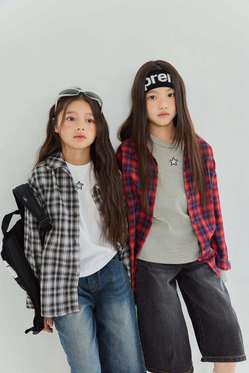 Sm2 - Korean Children Fashion - #childofig - H02 Check Shirt - 11