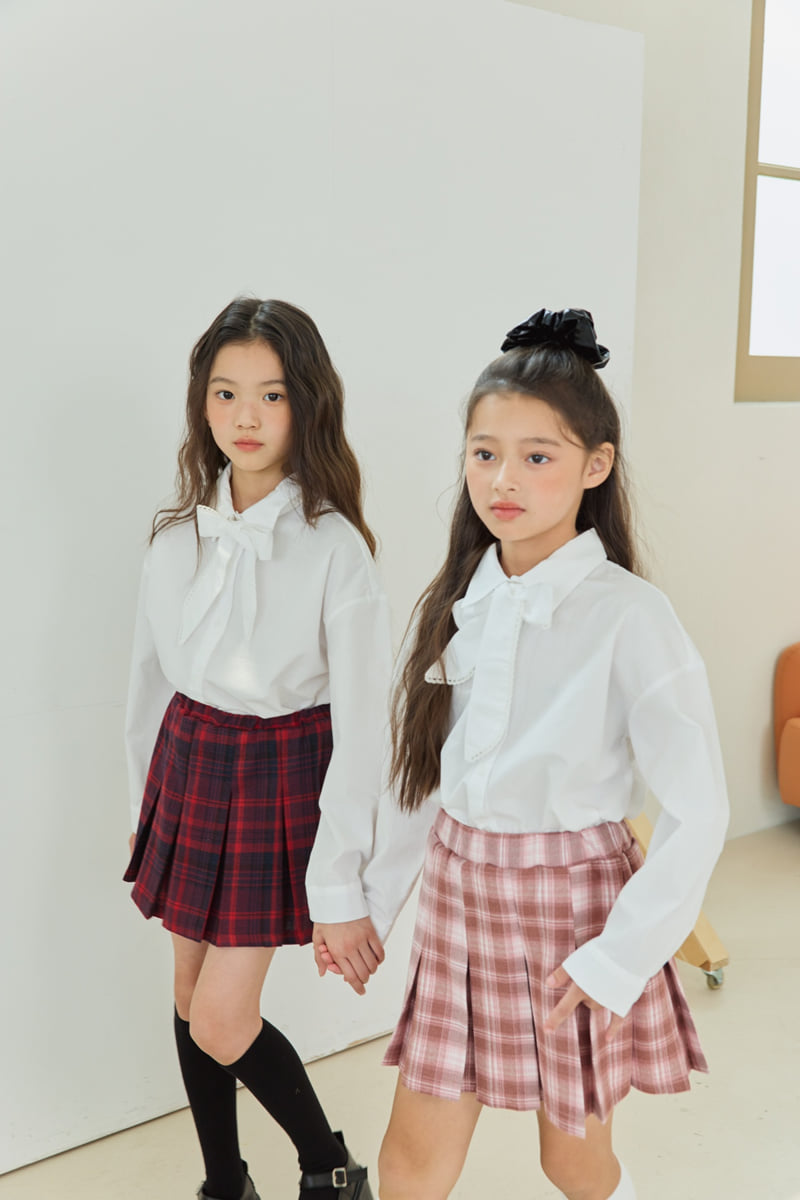 Sm2 - Korean Children Fashion - #childofig - K01 Check Pleated Skirt
