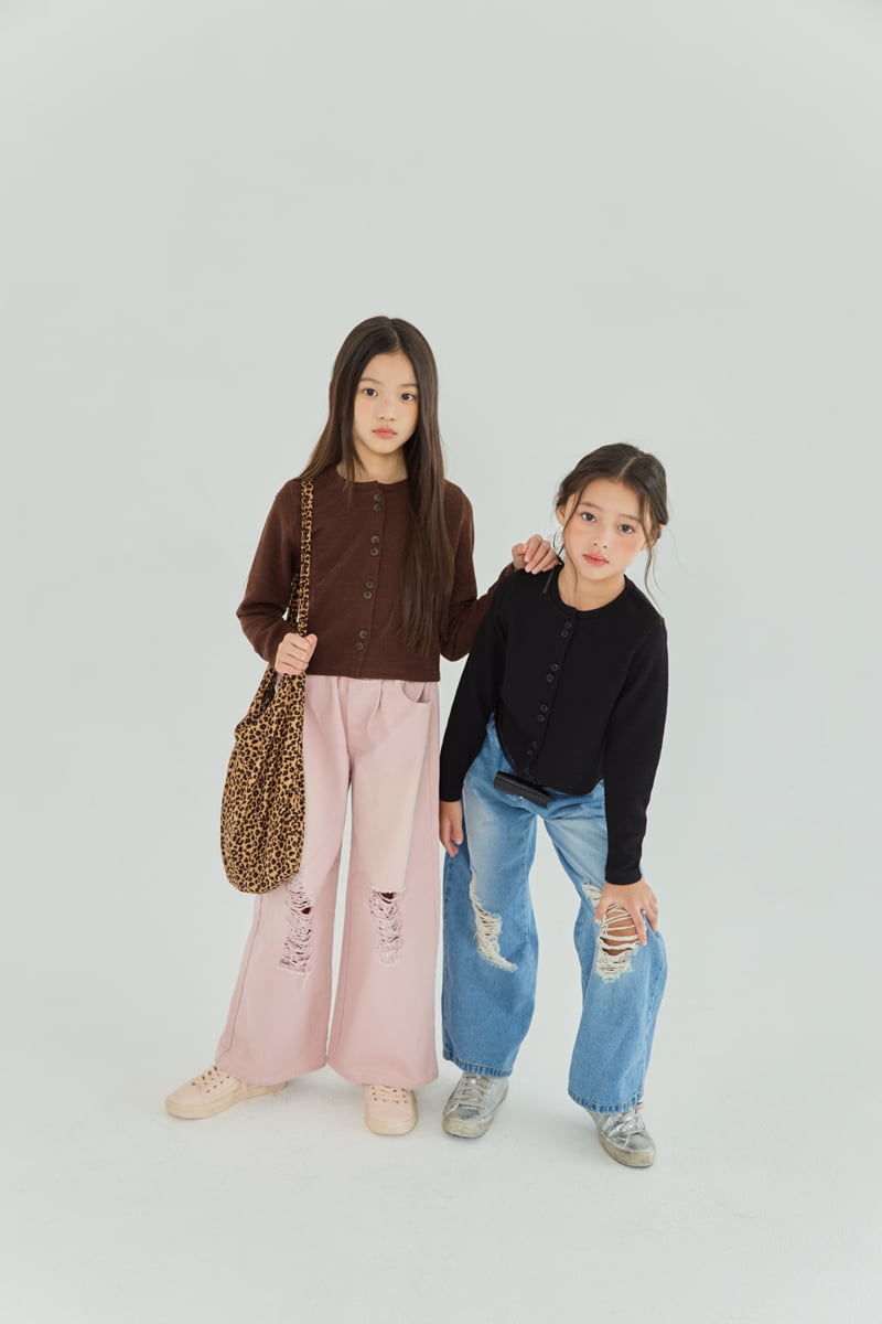 Sm2 - Korean Children Fashion - #childrensboutique - P05 Destroyed Wide Pants - 7