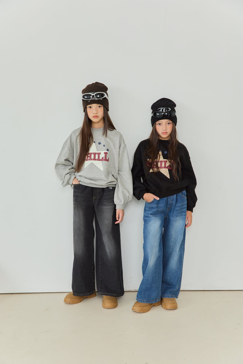 Sm2 - Korean Children Fashion - #childrensboutique - P01 Wide Denim Pants - 6