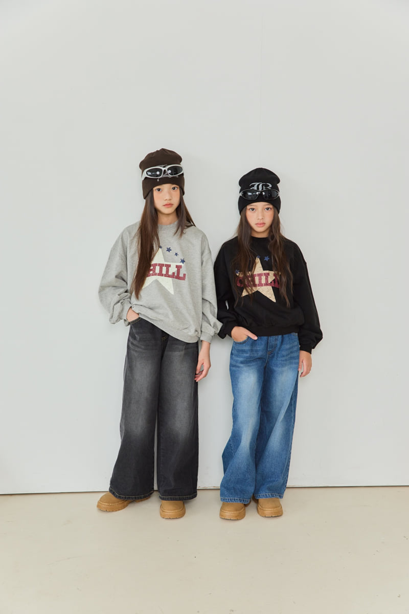 Sm2 - Korean Children Fashion - #childrensboutique - T12 Vintage Star Sweatshirt - 9