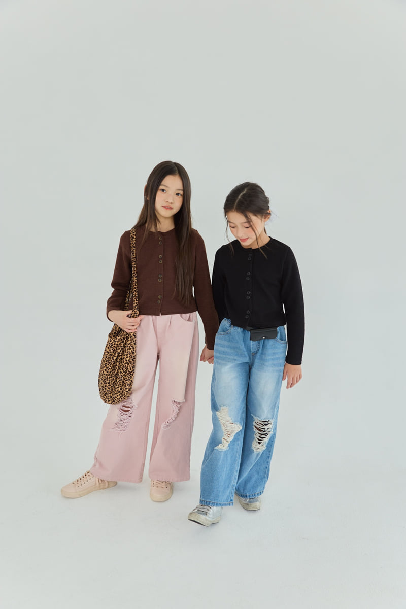 Sm2 - Korean Children Fashion - #designkidswear - P05 Destroyed Wide Pants - 8