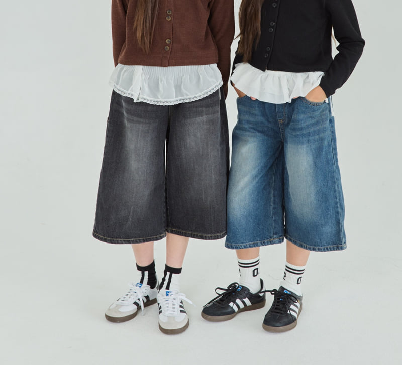 Sm2 - Korean Children Fashion - #kidsshorts - P02 Bermuda Denim Pants