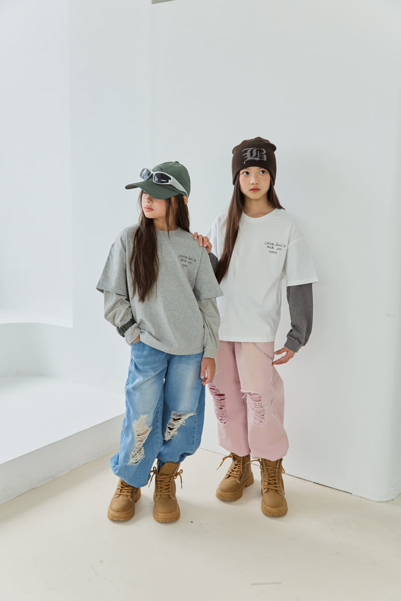 Sm2 - Korean Children Fashion - #kidsshorts - T03 Layered Tee - 11