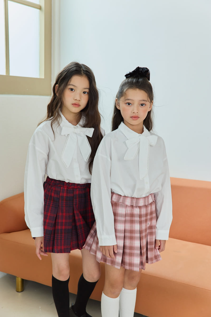 Sm2 - Korean Children Fashion - #kidsstore - K01 Check Pleated Skirt - 7