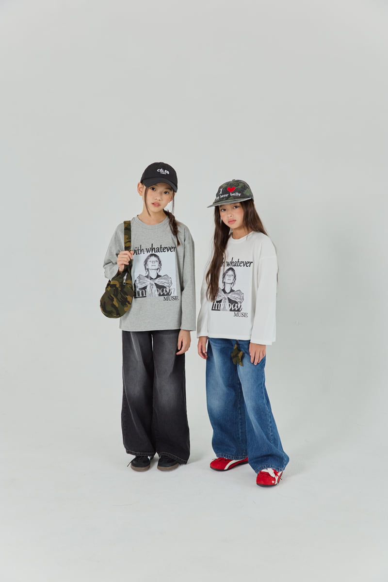 Sm2 - Korean Children Fashion - #kidzfashiontrend - P01 Wide Denim Pants - 12
