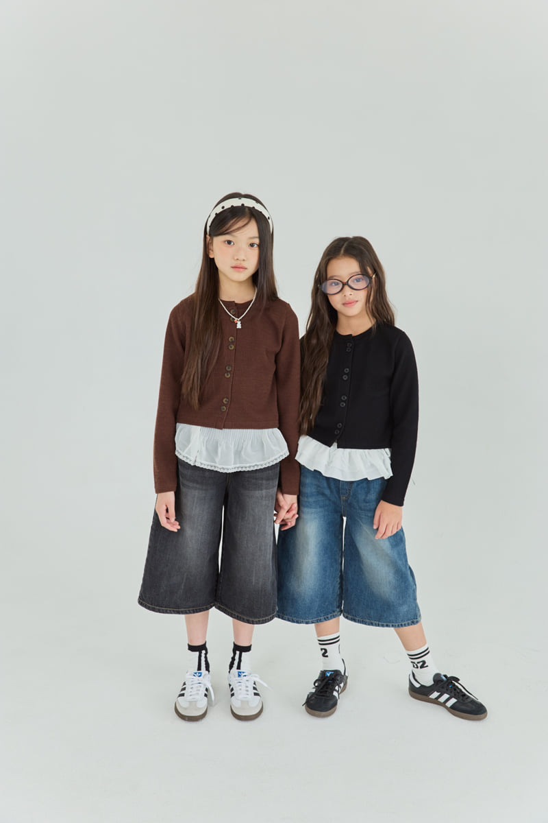 Sm2 - Korean Children Fashion - #littlefashionista - P02 Bermuda Denim Pants - 5