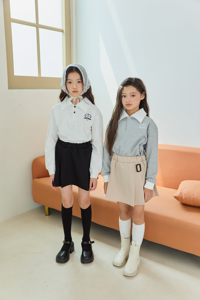 Sm2 - Korean Children Fashion - #magicofchildhood - T13 Love Collar Tee - 3