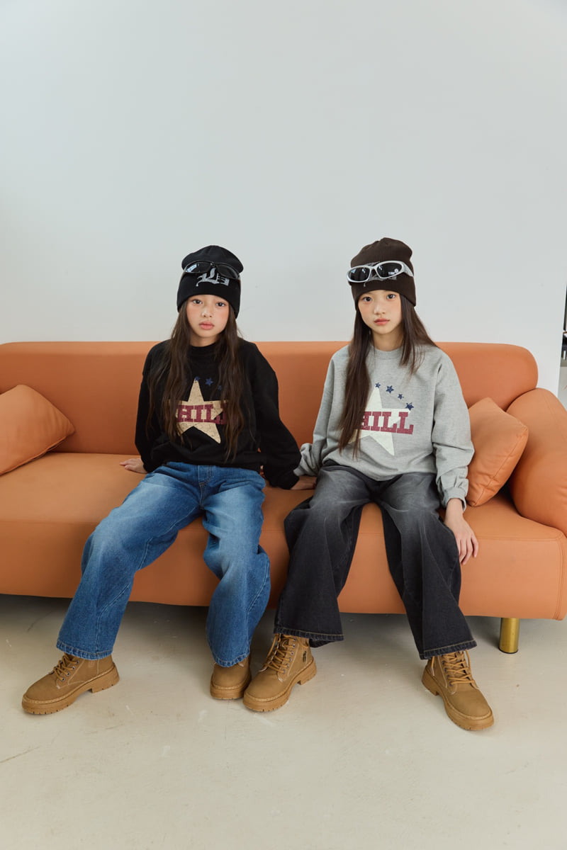 Sm2 - Korean Children Fashion - #minifashionista - T12 Vintage Star Sweatshirt - 3