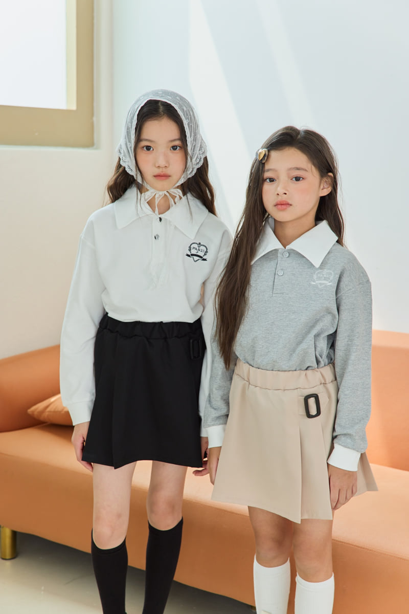Sm2 - Korean Children Fashion - #prettylittlegirls - T13 Love Collar Tee - 5