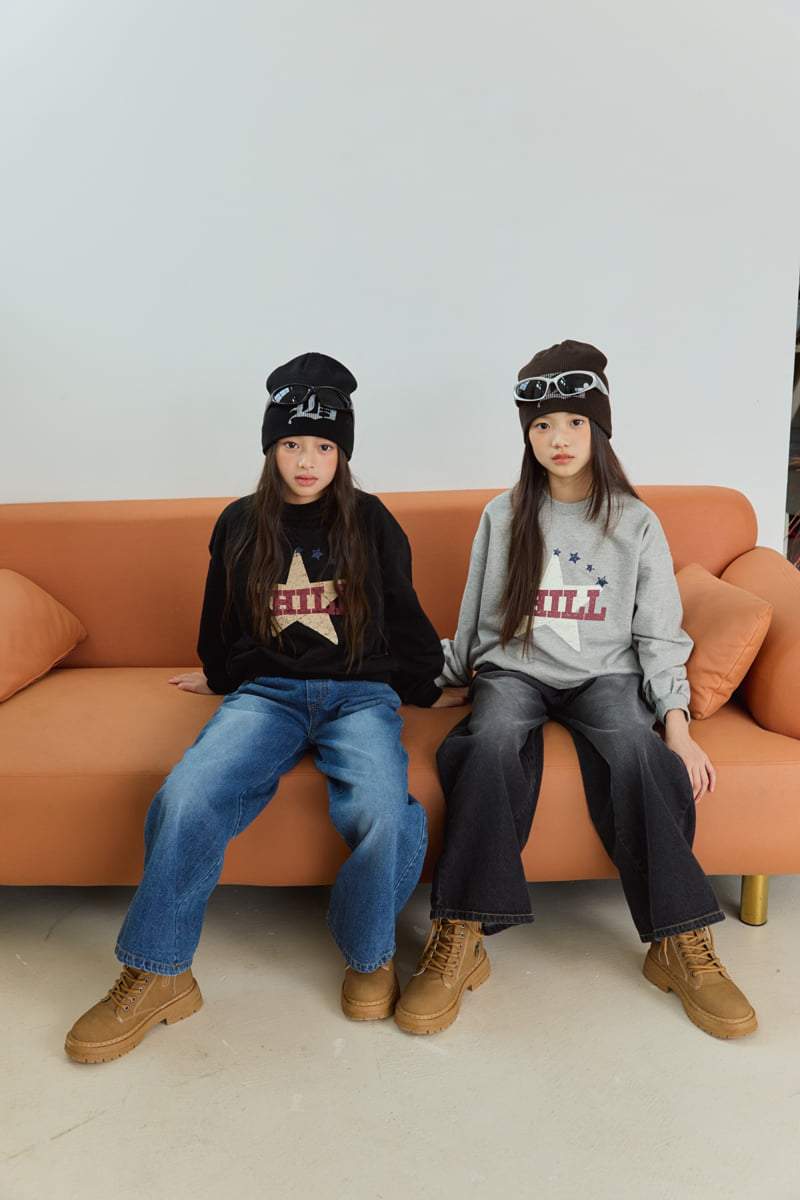 Sm2 - Korean Children Fashion - #prettylittlegirls - P01 Wide Denim Pants - 3