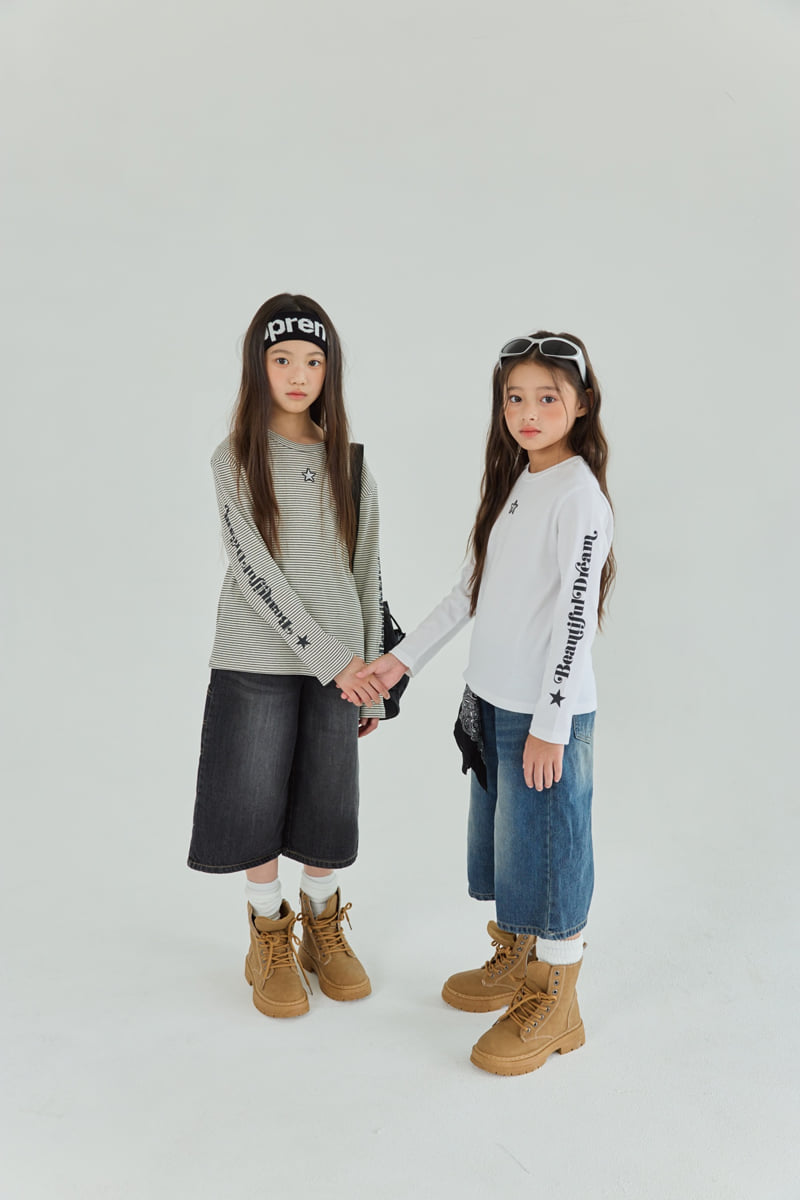 Sm2 - Korean Children Fashion - #prettylittlegirls - P02 Bermuda Denim Pants - 8